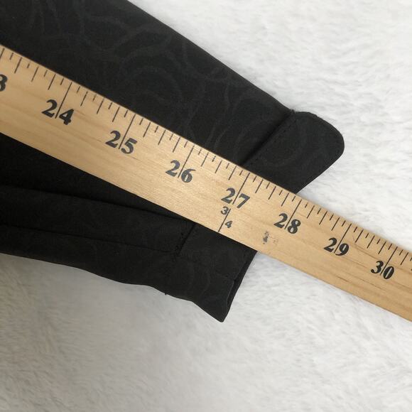 DOUBLE DIAMOND Jacket Women's Sz S Black Floral SOFT Fleece Lined Full Zip Mock - Picture 15 of 16